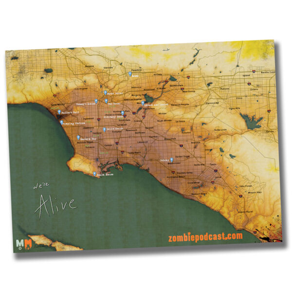 We're Alive Poster Map